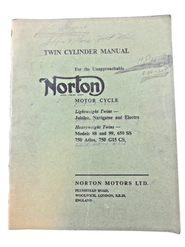 Norton twin cylinder manual - norton,
