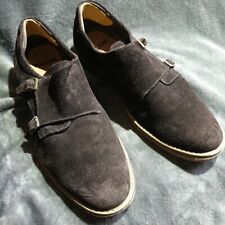 Dark Brown Suede Double Monk