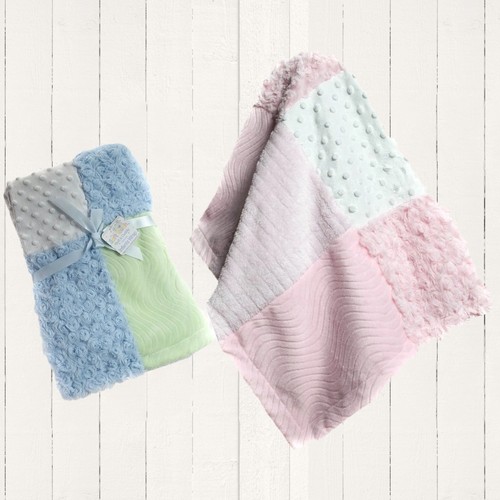 Soft textured patchwork - patchwork, fleece