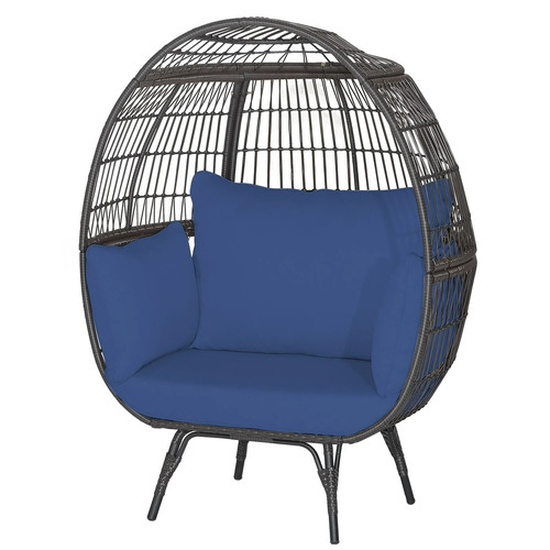 Oversized patio wicker egg - oversized,