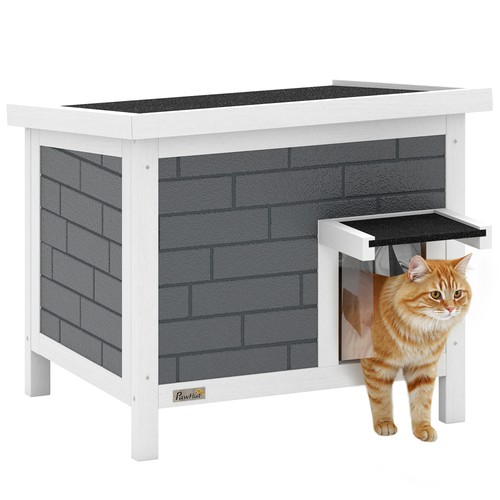 Pawhut outdoor cat house - cat,