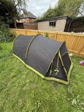 Vango Ark 200 + Tent 2-Person Tunnel, 3000mm Waterproof, Black/Green