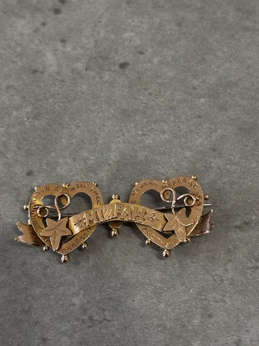 9ct gold mizpah antique - 9ct,