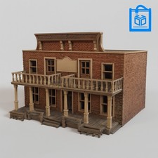 Dreadwood Frontier Town Old West Saloon 3D Printed Building 10-32MM