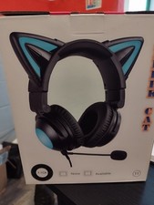 KUQIRMAOERJI Selkirk Blue High-Performance Cat Ear Headphones Black