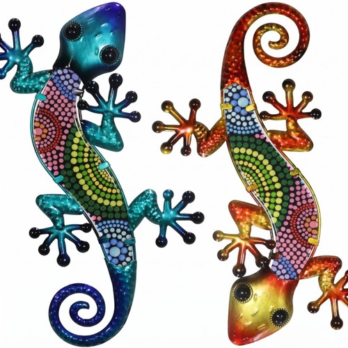 Pieces gecko wall ornament - 2,