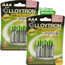 8 x Lloytron AAA Rechargeable
