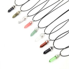 Crystal pendant necklace - crystal,