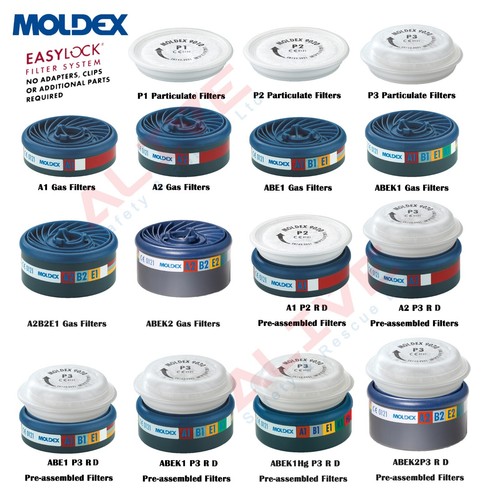 Moldex easylock filters - easylock,