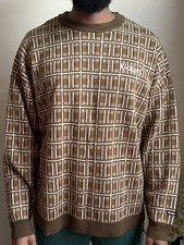 Kickers Jumper Vintage Brown/Beige Large 90’s Sweatshirt Retro