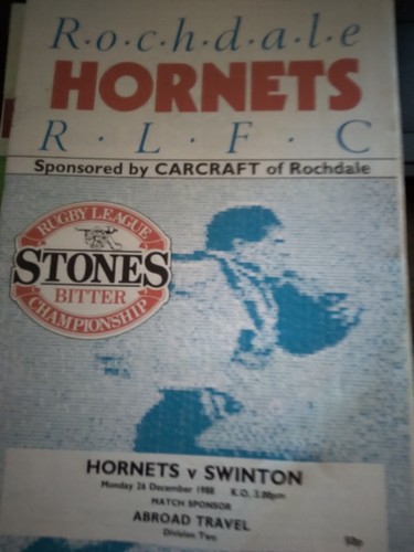 Rochdale hornets swinton - rochdale, v