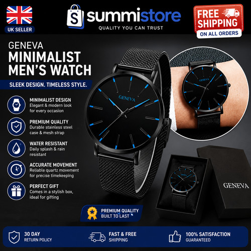 Mens watches black - watches, wrist