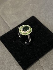Russian Diopside And Silver