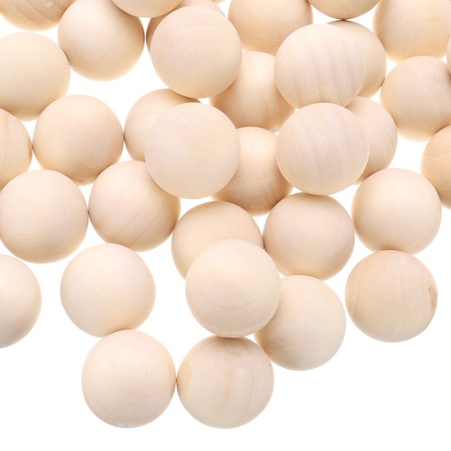 20pcs wooden round balls - round, 3/4"