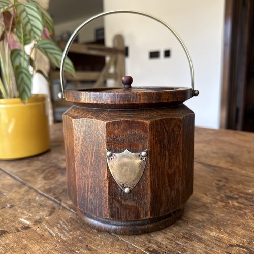 Vintage oak chrome tea - &,