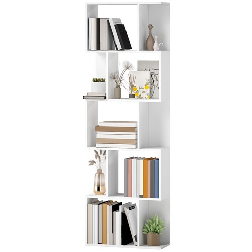 Homcom tier bookcase storage - homcom, 5-tier