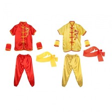 Chinese Traditional Wushu Costume Clothing Set Boys Girls