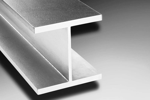 Aluminium beam section i - h,