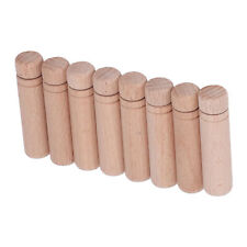 8pcs Wooden Needle Case Anti Lost Polishing Portable Sewing Needle Holder Blw
