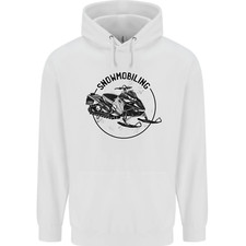 A Snowmobile Winter Sports Childrens Kids Hoodie