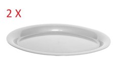 2 x Whitefurze Ovel White