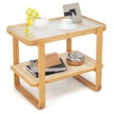 Bamboo Side Table Tempered
