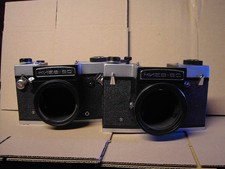 kiev 60 and 6c medium format slr cameras.