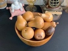 Wooden fruit  Bowl filled with