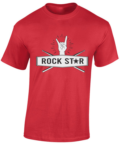 Rock star drummer mens shirt - drummer, t