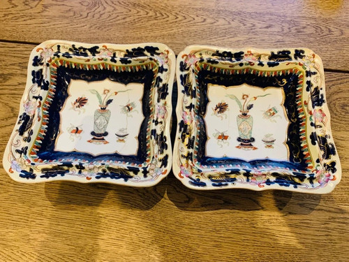 Antique hand painted mason - hand-painted, mason's