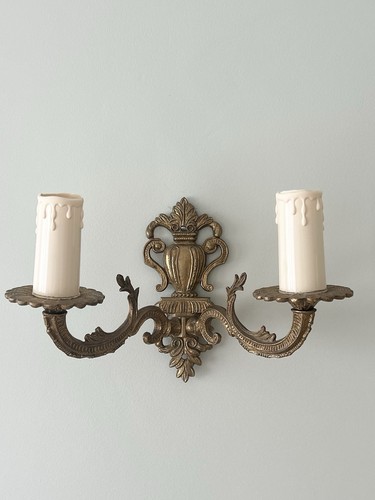 Vintage brass pair ornate - vintage,