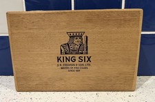 King Six Wooden Cigar Box J.R