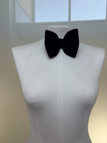 Vintage purple velvet bow - vintage,