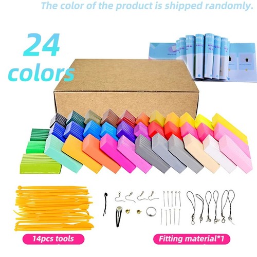 Color polymer clay kit diy - 24,