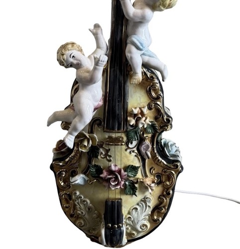 Capodimonte cherub table lamp - cherub,