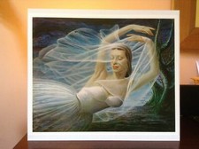 ORIGINAL RARE Tretchikoff Giselle 1969 - Vintage Kitsch Art Print