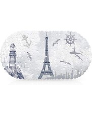 Lighthouse / Nautical Theme Pebble Bath / Shower Mat Non Slip PVC Suction Caps