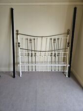 Hoskins & Sewell brass king size bed frame  1885 antique and mattress 