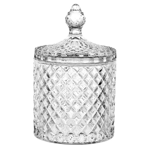 Glass round sweet - round, jar