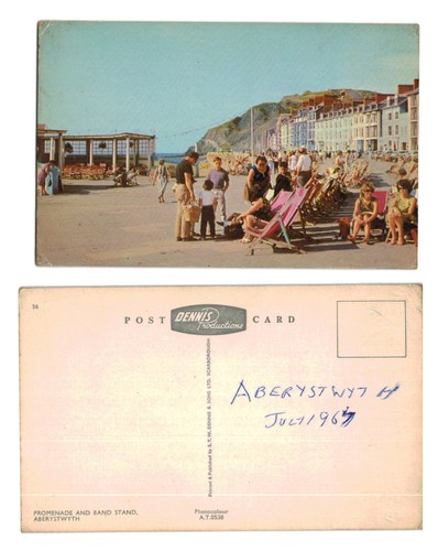 Vintage postcard promenade - postcard,