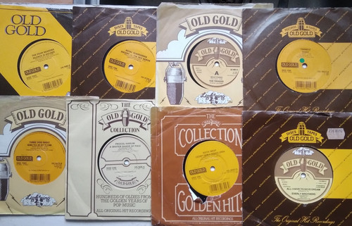 Job lot old gold - old, 7"