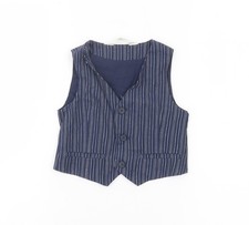 H&M Boys Blue Pinstripe