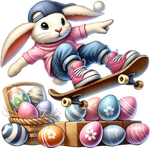 Easter hip hop bunny rabbit - easter,