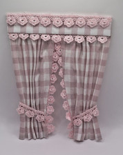 Dolls house curtains  - Dusty