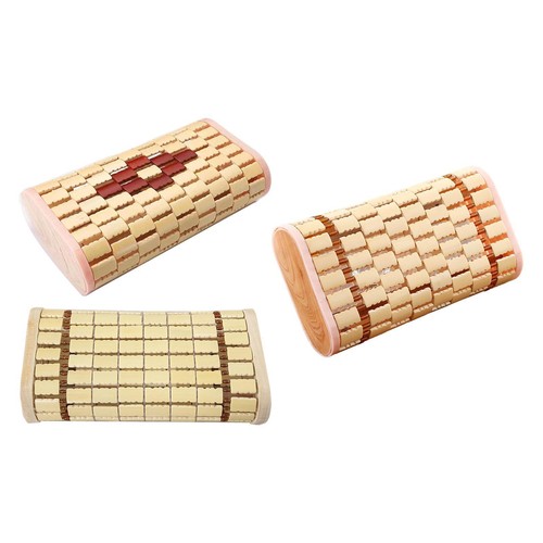 Bamboo headrest pillow sauna - bamboo,