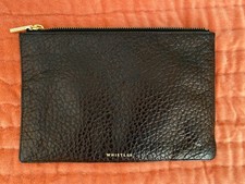 Whistles Small Brown leather Clutch Bag