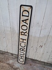 vintage road name sign