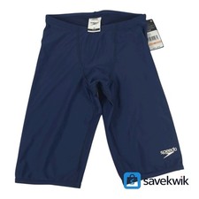 Speedo Men’s Eco ProLT Solid Jammer Swimsuit Blue Size 28 New