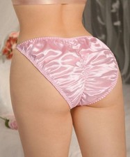 Silky feel glossy pink satin
