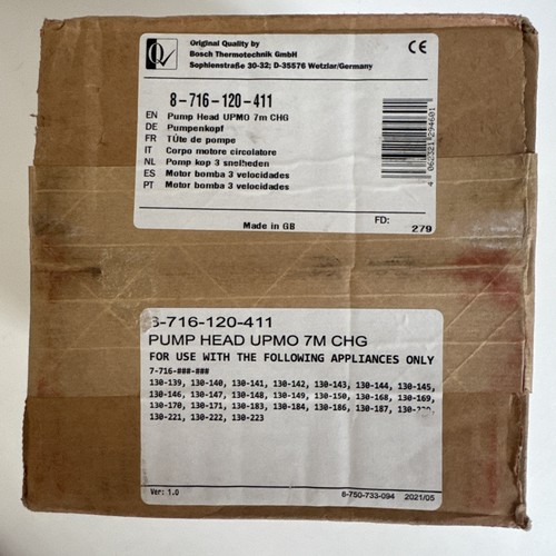 Worcester bosch pump head - head, 7m